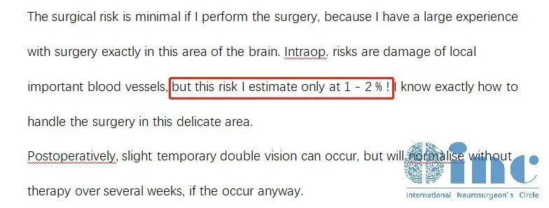 高難度丘腦膠質(zhì)瘤術(shù)后患者自述——巴教授郵件回復(fù)