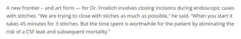 內鏡經鼻顱底外科術后腦脊液漏