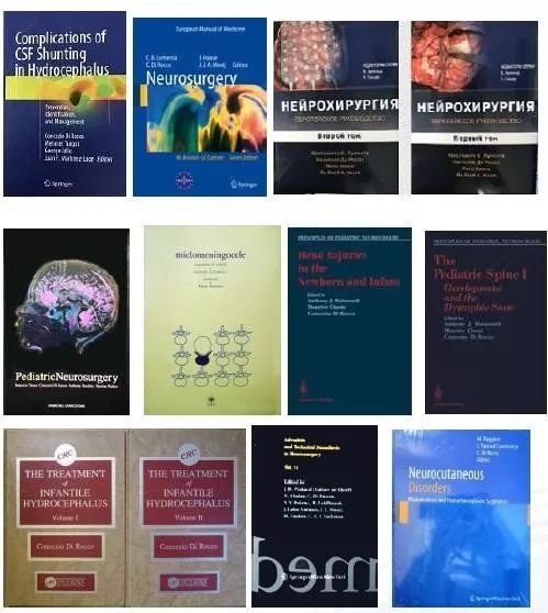 Di Rocco教授一生撰寫或參與撰寫的兒童神經(jīng)外科部分著作